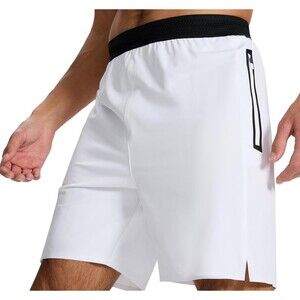 Nwt Mens Snowten 7: White Running Shorts Medium